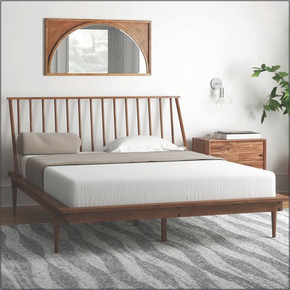 Solid Wood Spindle Bed